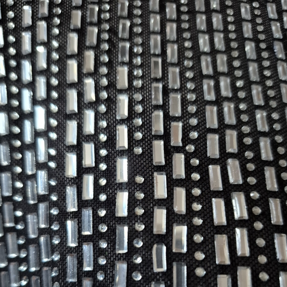 Black and Silver Sheer Whimsigoth Goth Dress Large - Picture 8 of 12